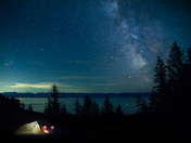 Camping under the stars