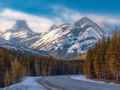 Winter Drives Through Alberta Mountains