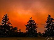 Fire Sky In Calgary 