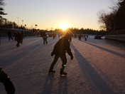 Skating on the canal