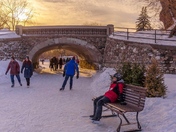 Sunset and night Skate