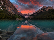 Lake Louise sunrise