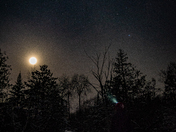 Crooked Slide Park Bridge at Night