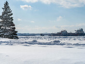 The St-Laurence in January 