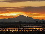 Sunrise Mt baker from Ladner BC