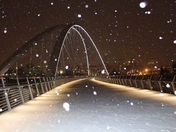 Snowfall Over The Walterdale Bridge