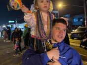 My nephew and great niece enjoying Atlas parade...
