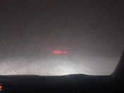 Snow Squall New England crazy, no visibility.