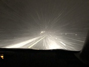 Snow Squall New England crazy, no visibility.