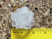 Hail that just passed through 3 miles north of Prescott Iowa