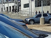 Armed police leaving Rogers Heritage High School today