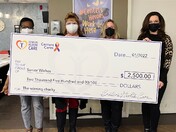 On March 9, 2022 at Buffalo Center in Buffalo, New York, the facility and Centers Health Care presented a $2500 check to the folks at Senior Wishes