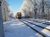 This was taken Thursday morning, March 10, at the Endicott commuter rail station in Dedham, MA. 