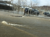 Water main break in Lawrenceville near the 62nd street bridge