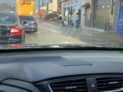 Water main break in Lawrenceville near the 62nd street bridge