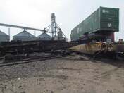 Train derailment in Denison, Iowa at 1:32pm today.