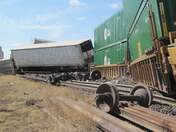 Train derailment in Denison, Iowa at 1:32pm today.
