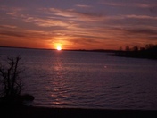 Just a peacefully enjoyed evening at water lake Oklahoma.