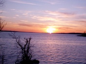 Just a peacefully enjoyed evening at water lake Oklahoma.