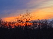 Sunrise this morning in Hudson Mass 