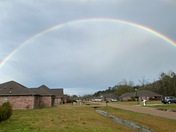 Rainbow over Ponchatoula this morning 
