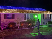 1200 LED lights on our home in Manomet, MA. Our support for all the brave soles in Ukraine. 