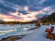 Sunrise Glow Over Quarry Lake Mountain Park