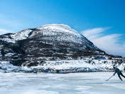 Playing Hockey Beside The Atlantic Ocean