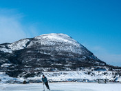 Playing Hockey Beside The Atlantic Ocean