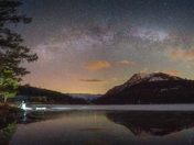 Milky way on Two Jack Lake