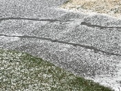 From sunshine to dark clouds, thunder, and pelting hail. 