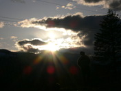 Spring sunset
