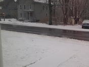 April N'oreaster on main street in New London