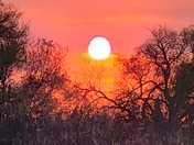 Sunset from the north valley. 