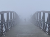 Early morning heavy fog on Easter Lake