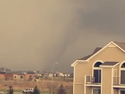 Possible Polk City tornado seen from the northwest side of Ankeny.