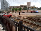 Accident at the Camden light rail stop. 