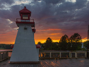 St. Stephen, New Brunswick at sunset