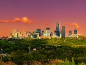 Summer Sunrise Over Downtown Edmonton
