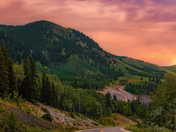 Sunrise Over Rural Kananaskis Roads