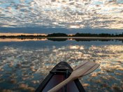 Early Morning out in our Canoe