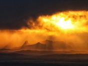 Stormy Sunset Over The Rockies 