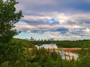 Summer Views Of The Edmonton River Valley