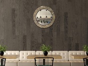 Golden Sands Decorative Mosaic Glass Wall Mirror
