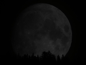 Moon over the mountain