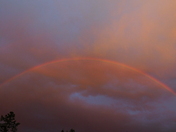 sunset rainbow