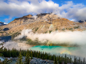 Clouds Over Peyto Lake
