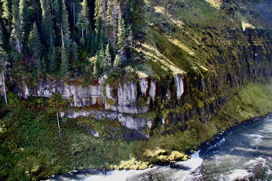 Mesa Falls, Idaho in the Caribou-Targhee National Forest Falling into the Snake River 