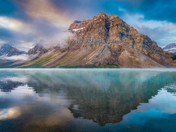Sunrise Reflections At Bow Lake