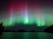 Red and Green Aurora